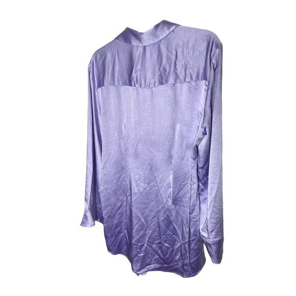 Song of Style Marta Shirt Dress Satin Kimono Sleeve Lavender Fairycore Dainty S - Picture 12 of 15